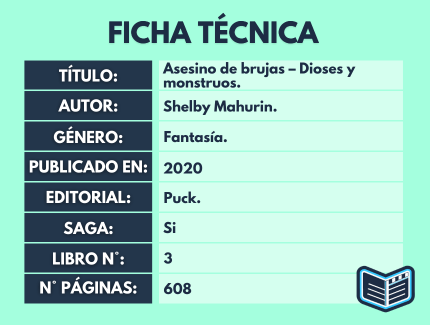 Dioses y monstruos 3 - Como leer el libro de asesino de brujas - edad recomendada - numero de paginas